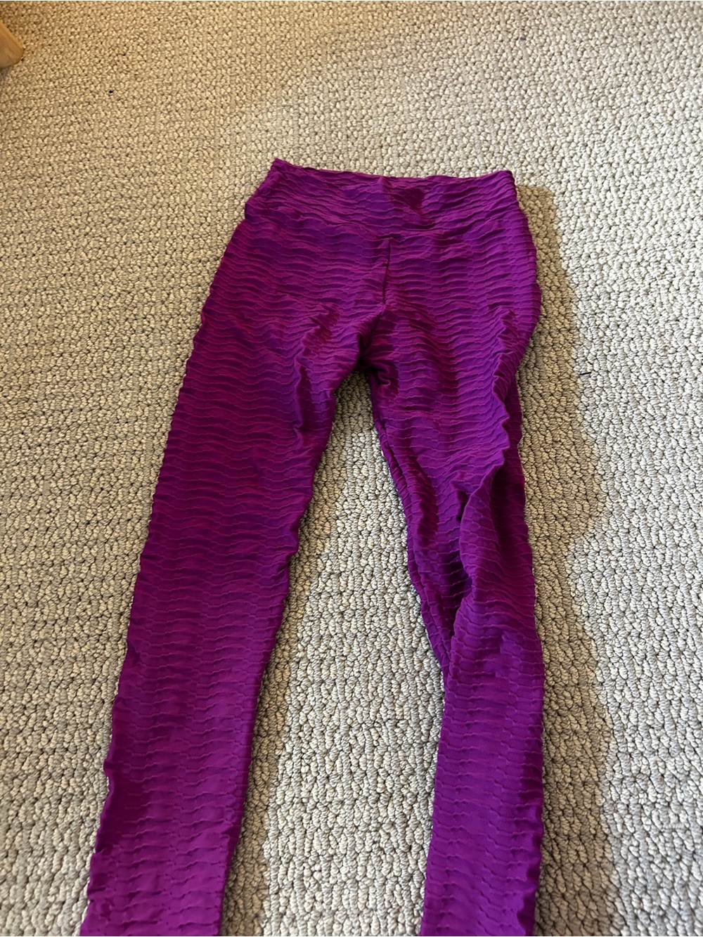 Booty by Brabants Purple Textured Kids Leggings